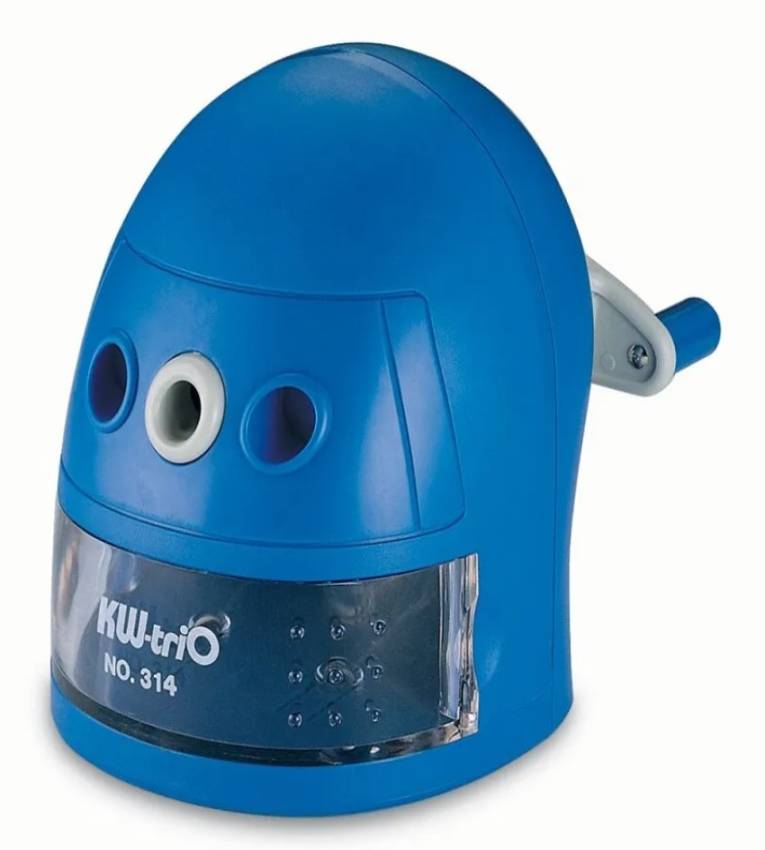 Taille-crayon à manivelle KW-TRIO 0314A, Précision, réservoir amovible, design ergonomique. Idéal pour artistes et professionnels